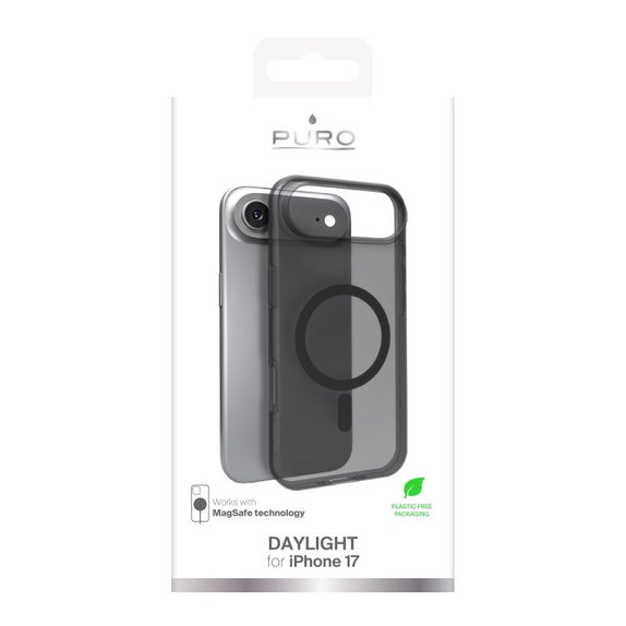 PURO - DAYLIGHT Case mit MagSafe für iPhone 17 Air, Schwarz