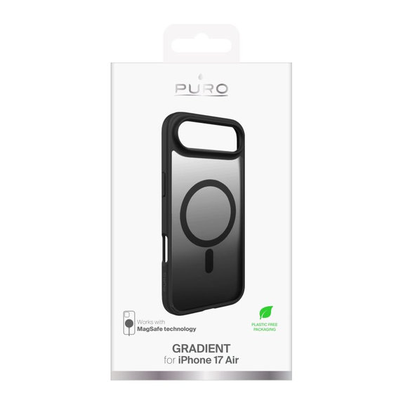 PURO - Gradient Case mit MagSafe für iPhone 17 Air, Schwarz