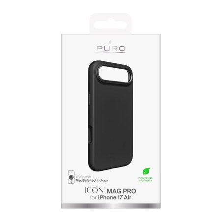 PURO - ICON MAG PRO Case mit MagSafe für iPhone 17 Air, Schwarz