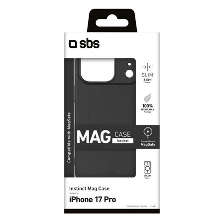 SBS - Instinct Mag Case kompatibel mit MagSafe für iPhone 17, Pink