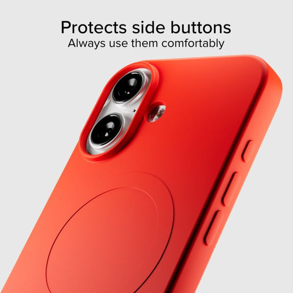SBS - Instinct Mag Case kompatibel mit MagSafe für iPhone 17, rot