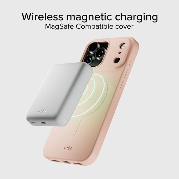 SBS - Instinct Mag Case kompatibel mit MagSafe für iPhone 17 Pro Max, rosa