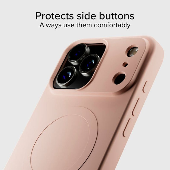 SBS - Instinct Mag Case kompatibel mit MagSafe für iPhone 17 Pro Max, rosa