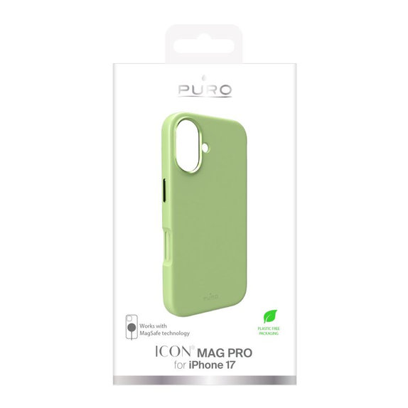 PURO - ICON MAG PRO Case mit MagSafe für iPhone 17, Grün