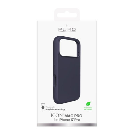 PURO - ICON MAG PRO Case mit MagSafe für iPhone 17 Pro, Dunkelblau