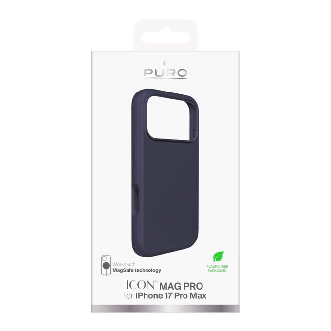 PURO - ICON MAG PRO Case mit MagSafe für iPhone 17 Pro Max, Dunkelblau