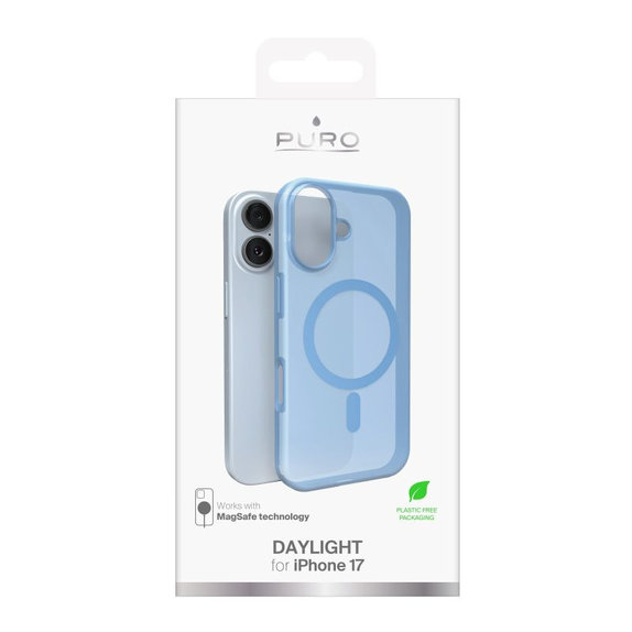 PURO - DAYLIGHT Case mit MagSafe für iPhone 17, Blau