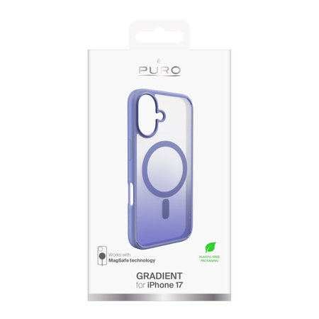 PURO - Gradient Case mit MagSafe für iPhone 17, Pink