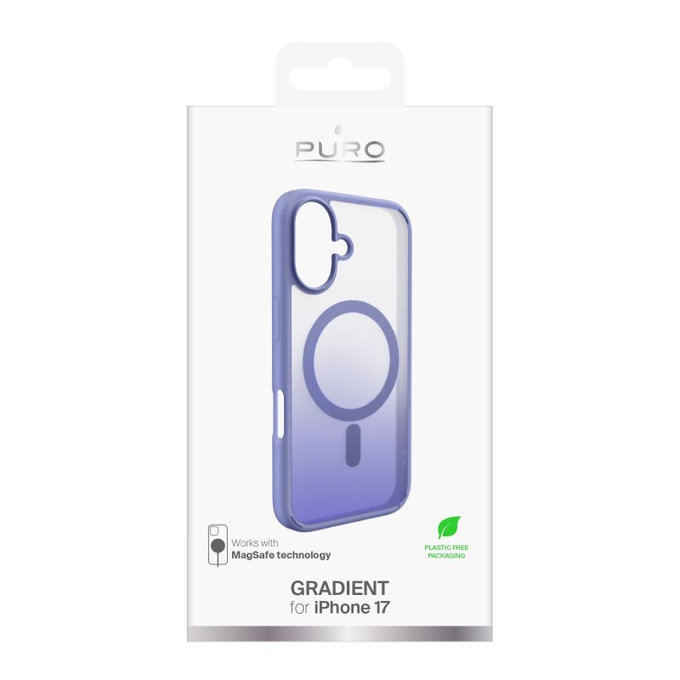 PURO - Gradient Case mit MagSafe für iPhone 17, Pink