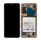 Samsung Galaxy S21 G991B - LCD Display + Touchscreen Front Glas + Rahmen + Akku Batterie (Violet) - GH82-27254B Genuine Service Pack