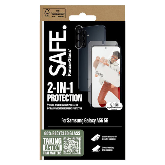 Bundle 2-in-1 für Samsung Galaxy A56 5G, SAFE by PanzerGlass