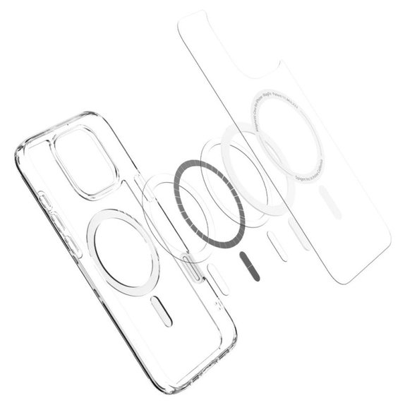 Spigen - Hülle Ultra Hybrid "T" MagSafe für iPhone 16 Pro, weiß
