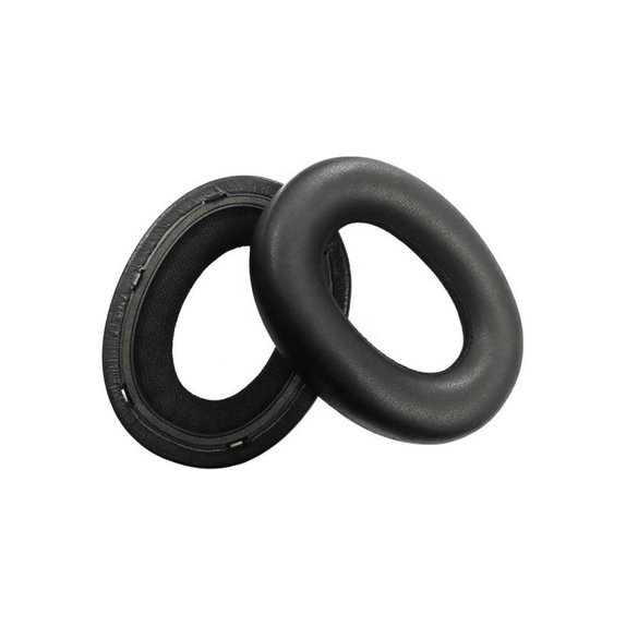 Ersatz-Ohrpolster für Bowers & Wilkins PX7, Memory-Schaumstoff + PU-Leder, Schwarz, 1 Paar