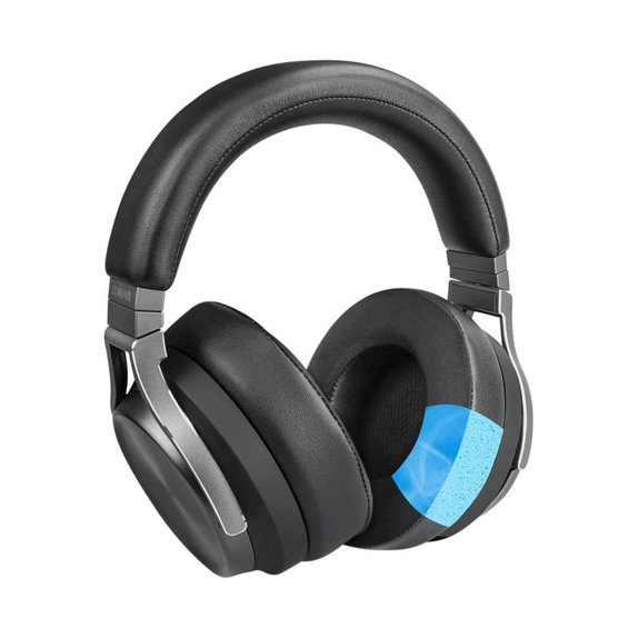 Ersatz-Ohrpolster für Corsair Virtuoso RGB, Memory-Schaumstoff + Textil, Schwarz, Kühlgel, 1 Paar