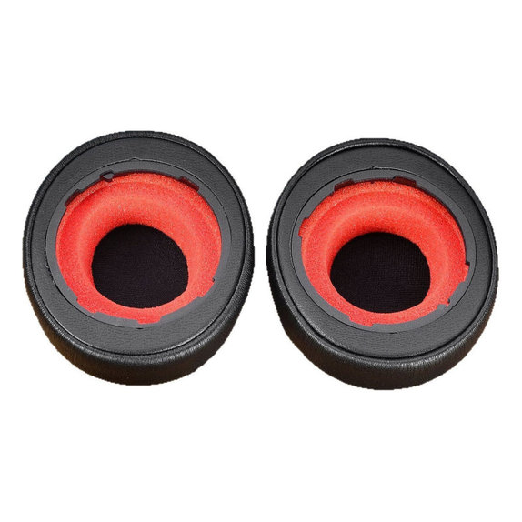 Ersatz-Ohrpolster für Jabra Evolve2 50, 55, Memory-Schaumstoff + PU-Leder, Schwarz, 1 Paar