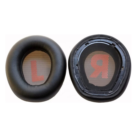 Ersatz-Ohrpolster für JBL Quantum Q600, Memory-Schaumstoff + PU-Leder, Schwarz, 1 Paar