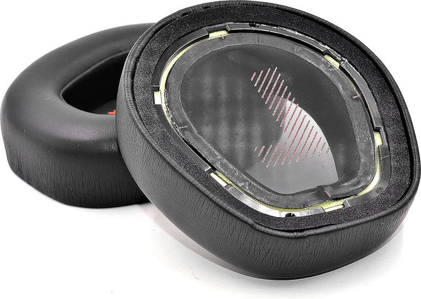 Ersatz-Ohrpolster für JBL Quantum One, Memory-Schaumstoff + PU-Leder, Schwarz, 1 Paar