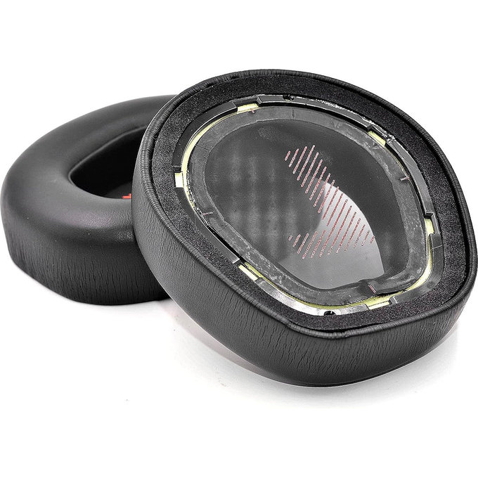 Ersatz-Ohrpolster für JBL Quantum One, Memory-Schaumstoff + PU-Leder, Schwarz, 1 Paar
