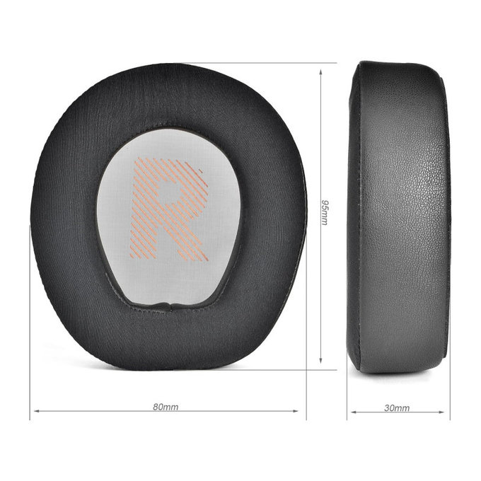 Ersatz-Ohrpolster für JBL Quantum Q800, Memory-Schaumstoff, Schwarz, Kühlgel, 1 Paar