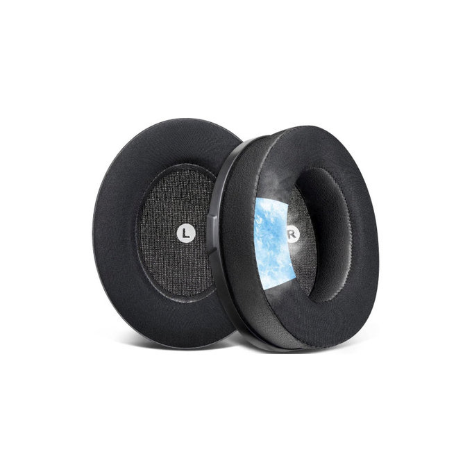 Ersatz-Ohrpolster für Kingston HyperX Cloud Orbit S, Memory-Schaumstoff + PU-Leder, Schwarz, Kühlgel, 1 Paar