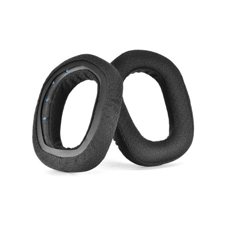 Ersatz-Ohrpolster für Logitech G435, Schaumstoff + Textil, Schwarz, 1 Paar