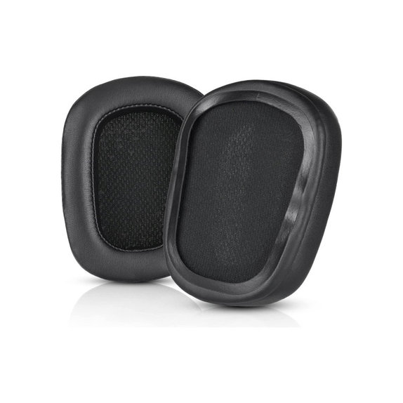 Ersatz-Ohrpolster für Logitech G633 Artemis, G933 Artemis, Memory-Schaumstoff + Leder, Schwarz, 1 Paar