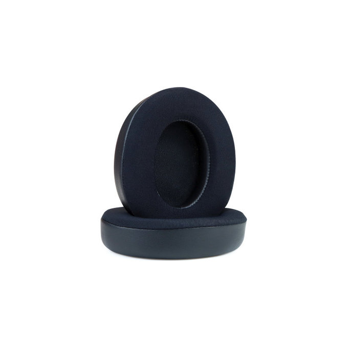Ersatz-Ohrpolster für Beats Studio Pro, Memory-Schaumstoff + Textil + Leder, Schwarz, Kühlgel, 1 Paar