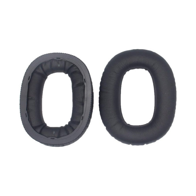 Ersatz-Ohrpolster für Marshall Monitor II, Memory-Schaumstoff + PU-Leder, Schwarz, 1 Paar