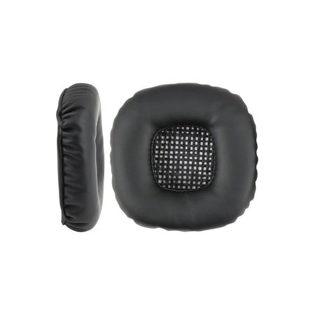 Ersatz-Ohrpolster für Marshall Major V, Memory-Schaumstoff + Leder, Schwarz, 1 Paar