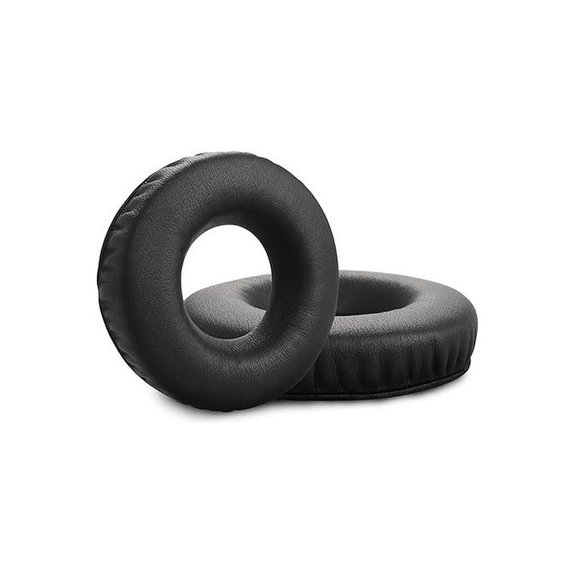 Ersatz-Ohrpolster für Sennheiser HD25, SP 25-1 II, PC150, Memory-Schaumstoff + PU-Leder, Schwarz, 1 Paar