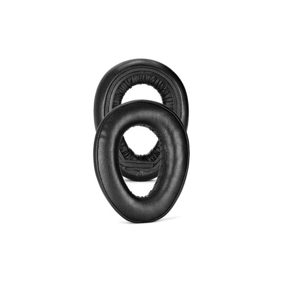 Ersatz-Ohrpolster für Sennheiser PXC550, PX550, Memory-Schaumstoff + Leder, Schwarz, 1 Paar
