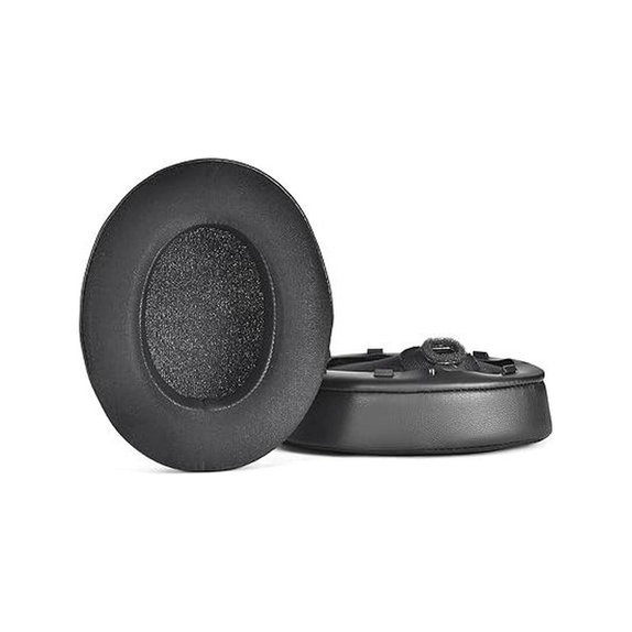 Ersatz-Ohrpolster für Sony WH-1000XM4, Memory-Schaumstoff + Textil + Leder, Schwarz, Kühlgel, 1 Paar