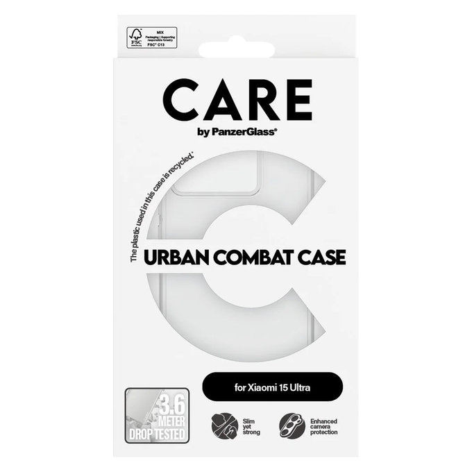 Hülle Urban Combat für Xiaomi 15 Ultra, Transparent, PanzerGlass