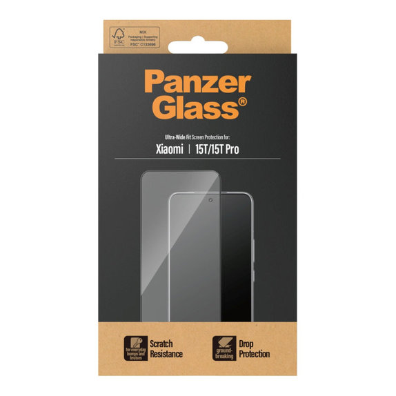 UWF Panzerglas für Xiaomi 15T/15T Pro, Schwarz, PanzerGlass