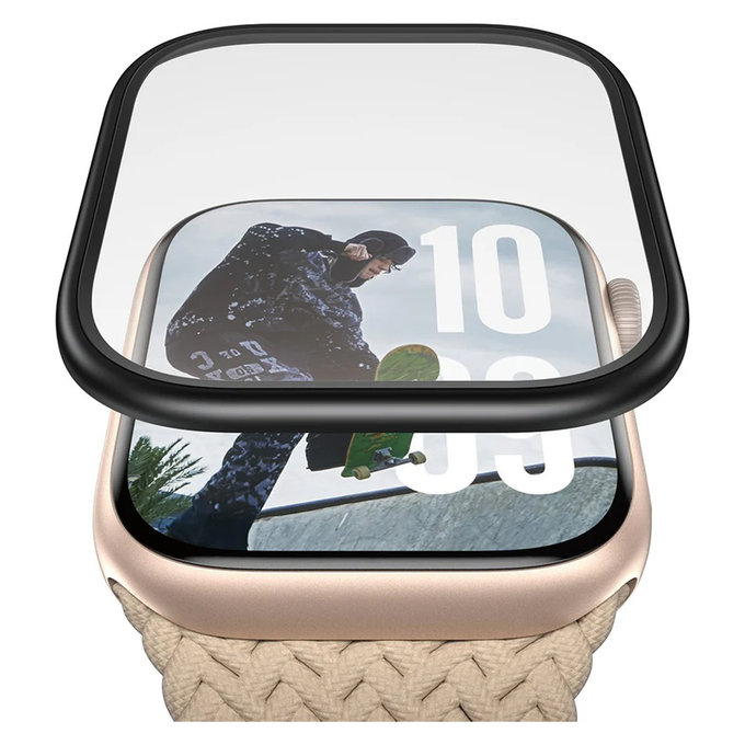 Panzerglas UWF METALLIC für Apple Watch 11/10 46 mm, Schwarz, PanzerGlass