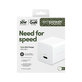 Reiseadapter Grand Prix USB-C, GaN, 30 W PD, silberweiß, empower