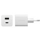 Reiseadapter Grand Prix USB-C/USB-A, GaN, 35 W PD, silberweiß, empower