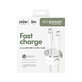 USB-C-Kabel, 240 W, Racing, 2 m, Silberweiß, empower