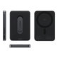 Kabellose PowerBank 5000 mAh mit drehbarem Ständer, 20 W, kompatibel mit MagSafe, Qi2/USB-C, Space Black, empower