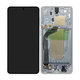 Samsung Galaxy S25 Edge - LCD Display + Touchscreen Front Glas + Rahmen (Titanium Silver) - GH82-37224A Genuine Service Pack