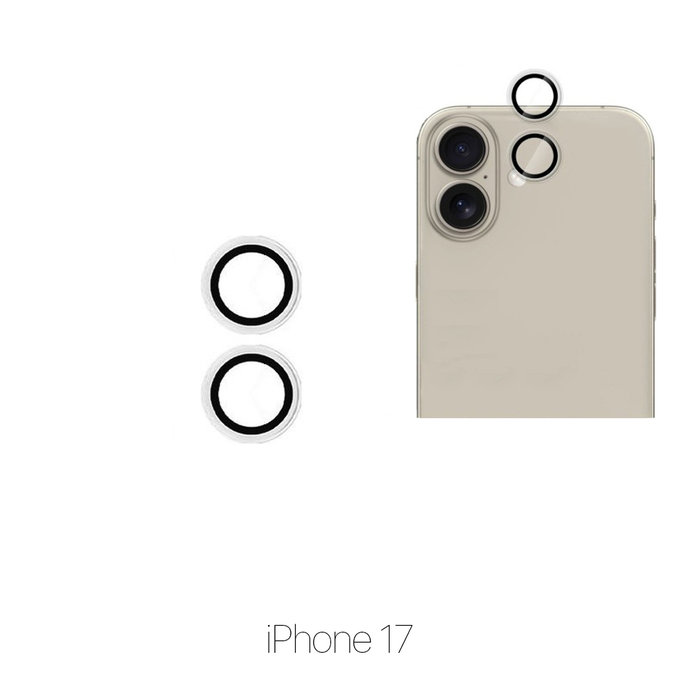 FixPremium Glass - Gehärtetes Glas für Rückkamera ohne Rahmen für iPhone 17