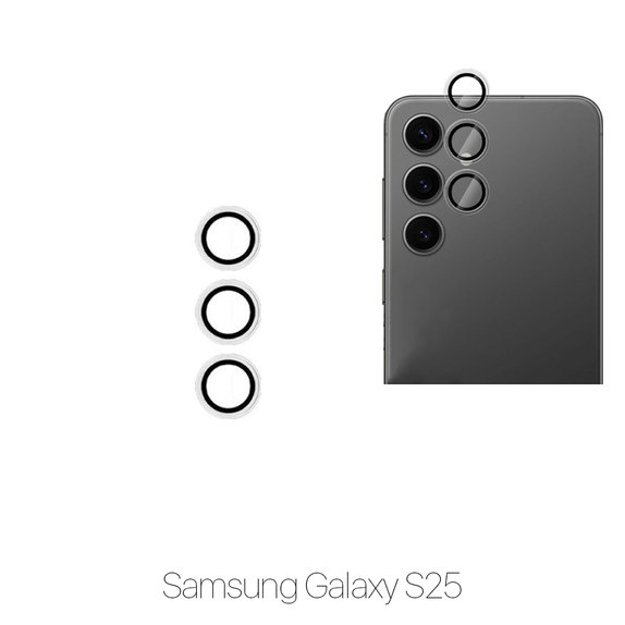 FixPremium Glass - Gehärtetes Glas für Rückkamera ohne Rahmen für Samsung S25
