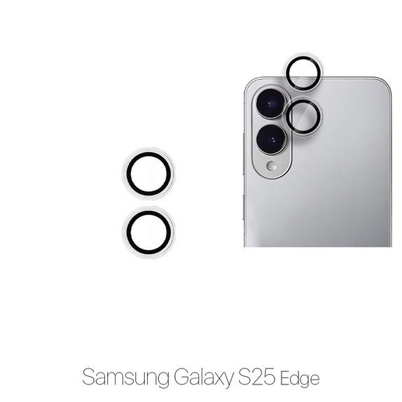 FixPremium Glass - Gehärtetes Glas für Rückkamera ohne Rahmen für Samsung S25 Edge