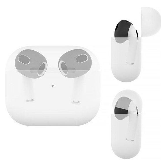 Ersatz-Silikon-Ohrtips für Apple AirPods 3, Schwarz