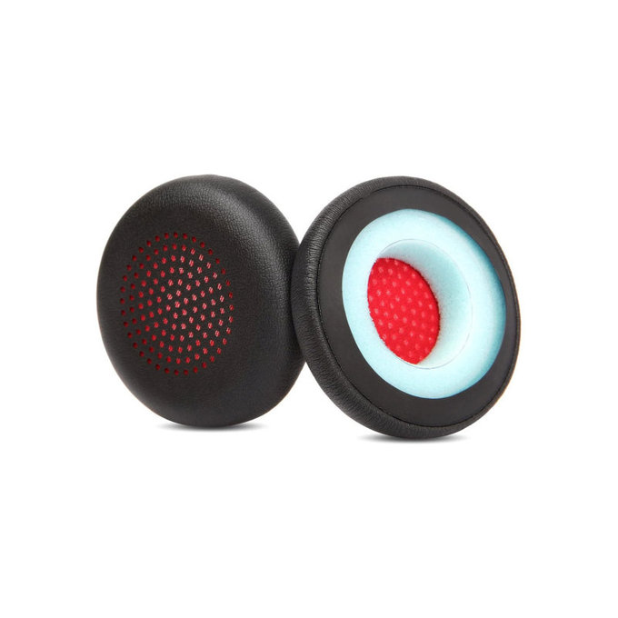 Ersatz-Ohrpolster für Poly Blackwire 5200, Voyager 5200, Memory-Schaumstoff + PU-Leder, Schwarz, 1 Paar