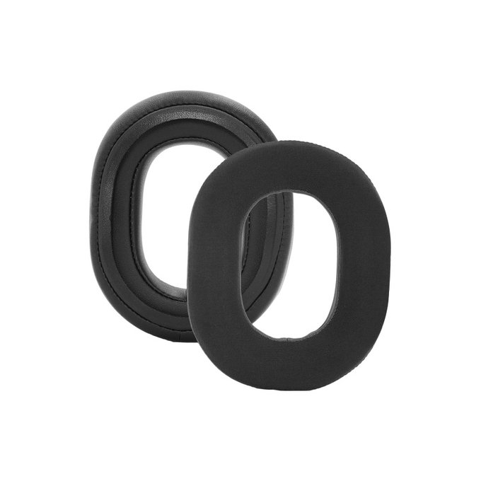 Ersatz-Ohrpolster für Razer Blackshark V3, V3X, Memory-Schaumstoff + Textil + PU-Leder, Schwarz, Kühlgel, 1 Paar