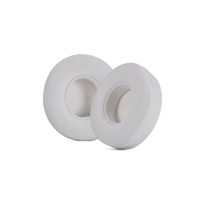 Ersatz-Ohrpolster für Beats Solo 4, Memory-Schaumstoff + PU-Leder, Weiß, 1 Paar