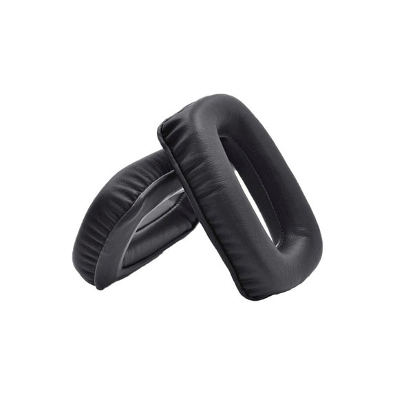 Ersatz-Ohrpolster für Beyerdynamic DT 100, DT 150, DT 190, Memory-Schaumstoff + PU-Leder, Schwarz, 1 Paar