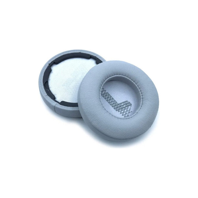 Ersatz-Ohrpolster für JBL Live 400BT, 460NC, Memory-Schaumstoff + PU-Leder, Grau, 1 Paar