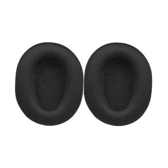 Ersatz-Ohrpolster für Razer Blackshark V2, V2X, V2 Pro, V2 SE, Memory-Schaumstoff + Textil, Schwarz, 1 Paar